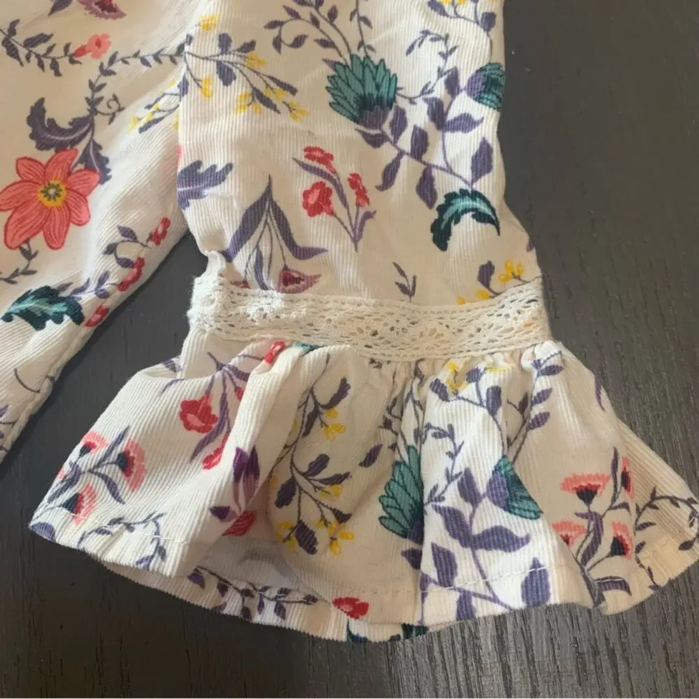 Size 4T Floral Dress | Cynthia Rowley dress | Floral button back Corduroy Tunic